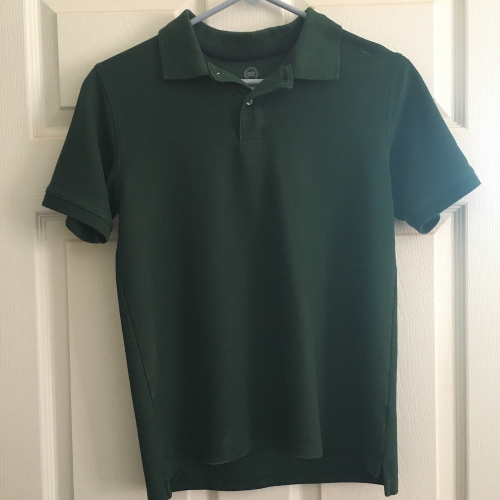 Boys Collared Shirt - Dark Green